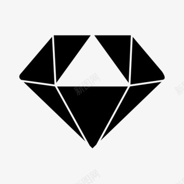 钻石水晶红宝石图标图标