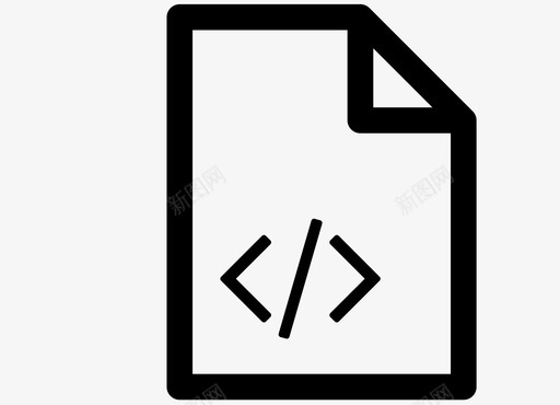 代码文件文件类型图标svg_新图网 https://ixintu.com 代码文件 文件类型