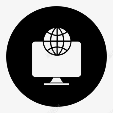 全球网络计算全球通信图标图标
