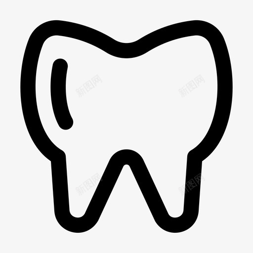 牙齿牙医医学图标svg_新图网 https://ixintu.com jumpicon医疗加粗线 医学 牙医 牙齿