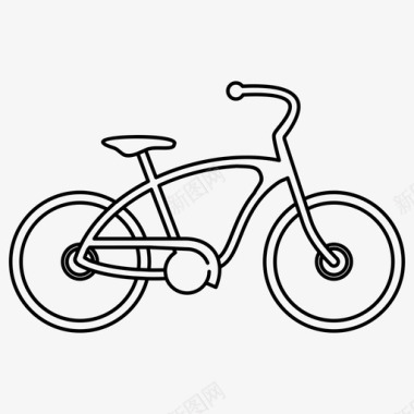 自行车巡洋舰自行车图标图标