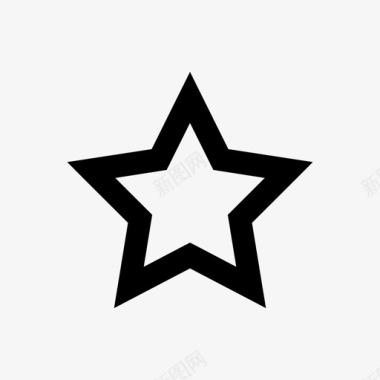 星星最爱形状图标图标