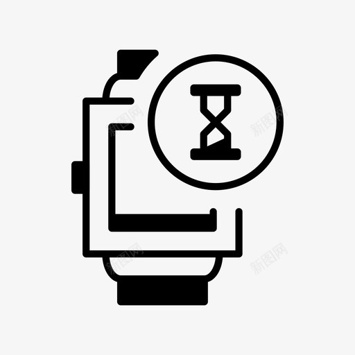 智能手表加载技术图标svg_新图网 https://ixintu.com 加载 技术 时间 智能手表
