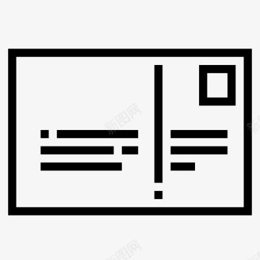 明信片信件邮件图标图标