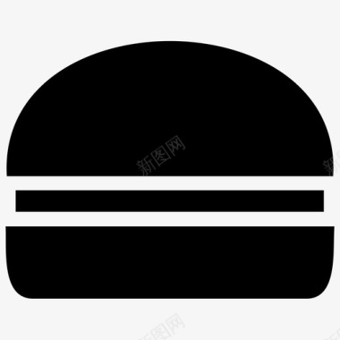 汉堡汉堡吃快餐图标图标