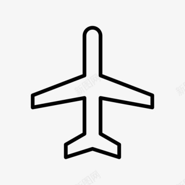 飞机客机喷气式飞机图标图标