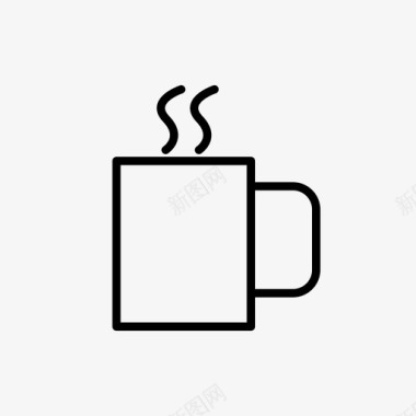 一杯咖啡饮料热咖啡图标图标