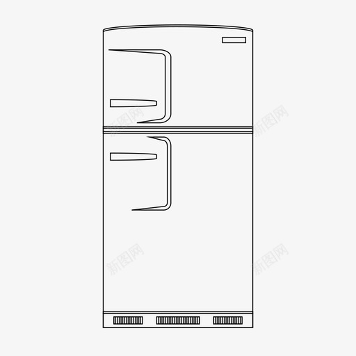 冰箱电器建筑图标svg_新图网 https://ixintu.com 冰箱 建筑 电器