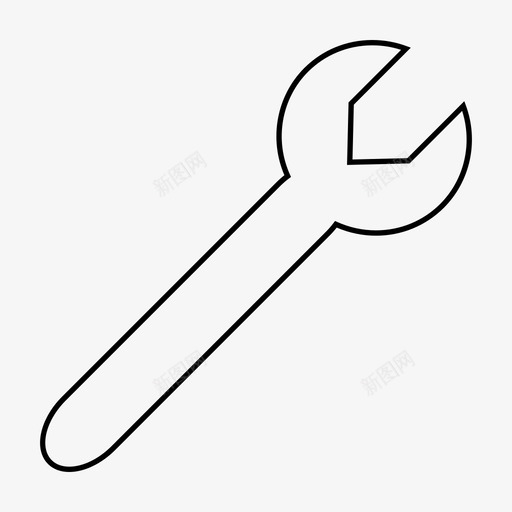 扳手旋转工具图标svg_新图网 https://ixintu.com 工具 扳手 旋转