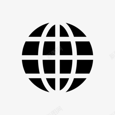 地球仪互联网互联网连接图标图标