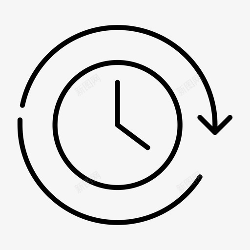 开放时间时钟时间图标svg_新图网 https://ixintu.com 开放时间 时钟 时间 电子商务差距缩小 等待