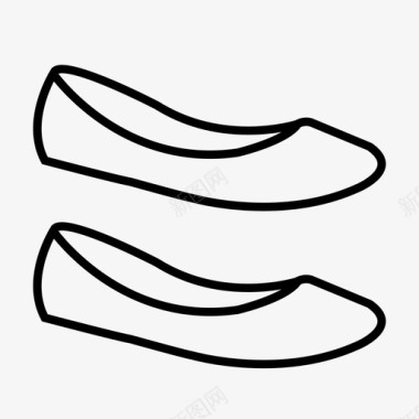 采购产品平底鞋鞋拖鞋图标图标