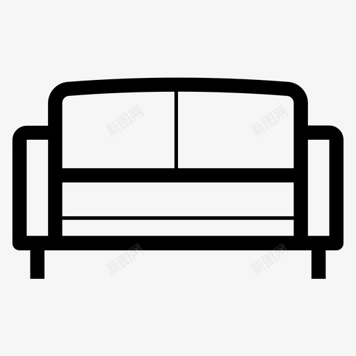 双人床沙发书房图标svg_新图网 https://ixintu.com 书房 双人床 大巢1 家具 椅子 沙发