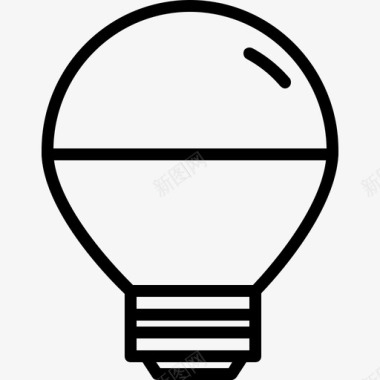 led灯泡电能图标图标