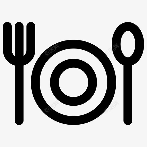 食物食物服务盘子图标svg_新图网 https://ixintu.com 盘子 美味 食物 食物服务