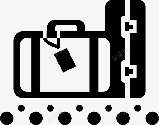 行李机场行李传送带图标svg_新图网 https://ixintu.com 手提箱 手提行李 机场 行李 行李传送带 运输工具