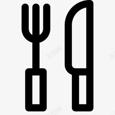 晚餐叉子刀图标图标