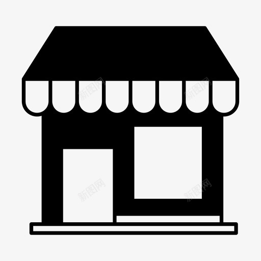 市场零售购物图标svg_新图网 https://ixintu.com 市场 购物 购物和零售字形 零售
