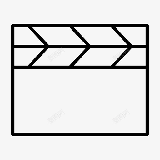 电影板隔板图标svg_新图网 https://ixintu.com 多媒体 拍摄 板 电影 视频 隔板