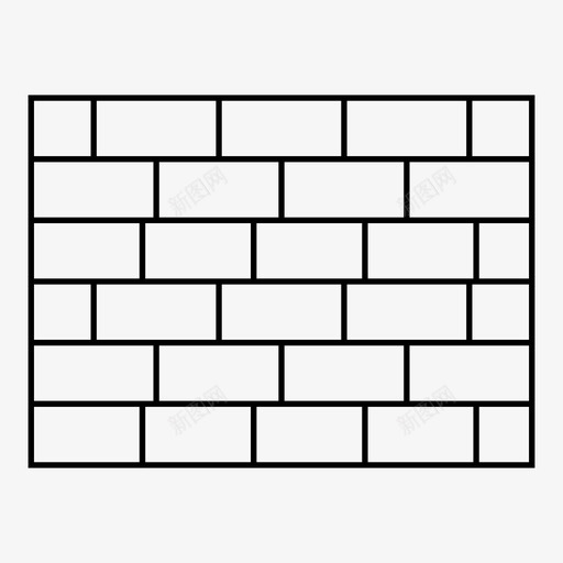砖墙混凝土防御图标svg_新图网 https://ixintu.com 混凝土 砖墙 防御 防护