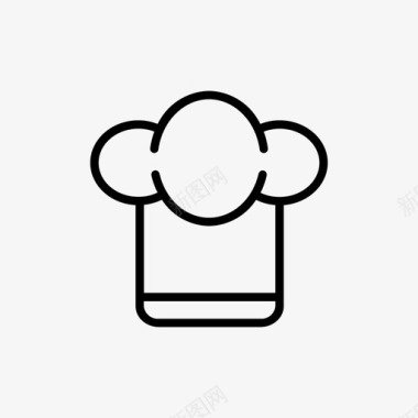 厨师帽烹饪厨房图标图标