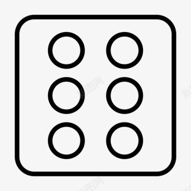 骰子方块赌博图标图标