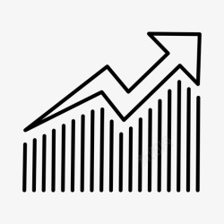 日报进度上升进度数据图表图标高清图片