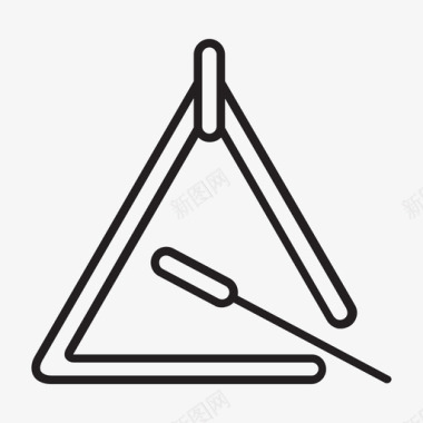 三角节拍古典图标图标
