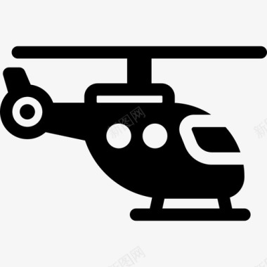 直升机飞行运输机场航站楼图标图标