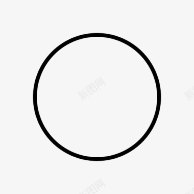 圆圆形状简单圆图标图标