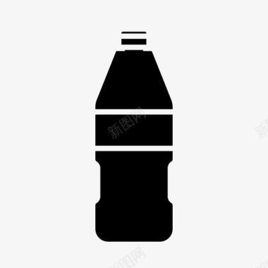 苏打水瓶装旅游图标图标