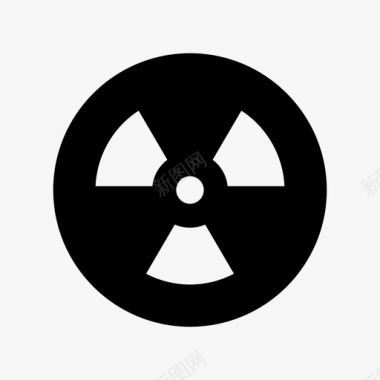 危险核辐射图标图标