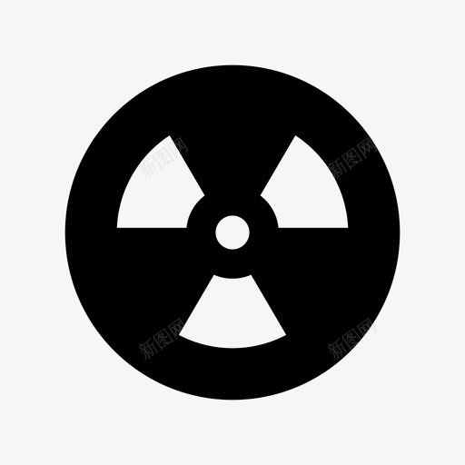 危险核辐射图标svg_新图网 https://ixintu.com 危险 放射性 有毒 核 警告 辐射