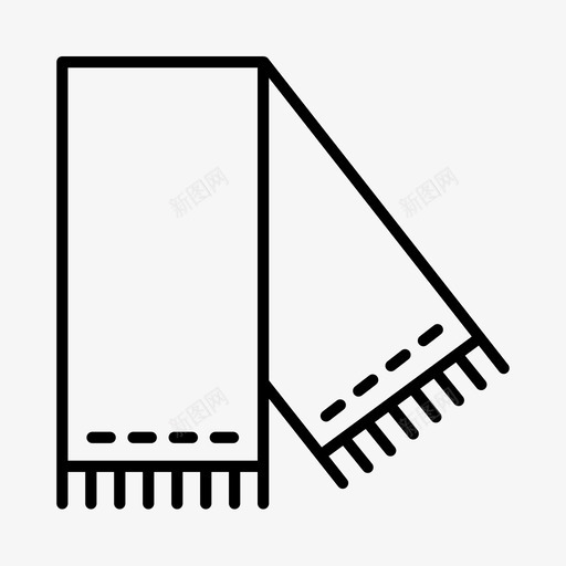 围巾配件高山图标svg_新图网 https://ixintu.com 冬季 冬季奥运会 围巾 斯堪的纳维亚 配件 高山