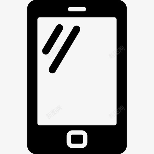 屏幕干净的手机技术智能手机图标svg_新图网 https://ixintu.com 屏幕干净的手机 技术 智能手机