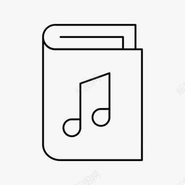 音乐书音乐记事本音乐教科书图标图标