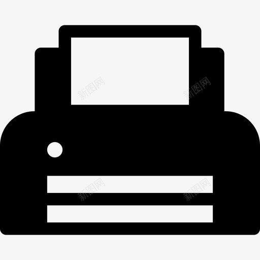 带纸打印机技术服务图标svg_新图网 https://ixintu.com 带纸打印机 技术服务