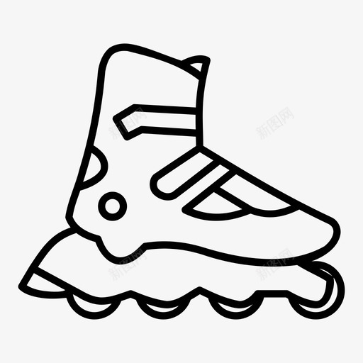 溜冰鞋溜冰滑雪图标svg_新图网 https://ixintu.com 溜冰 溜冰鞋 滑雪 运动
