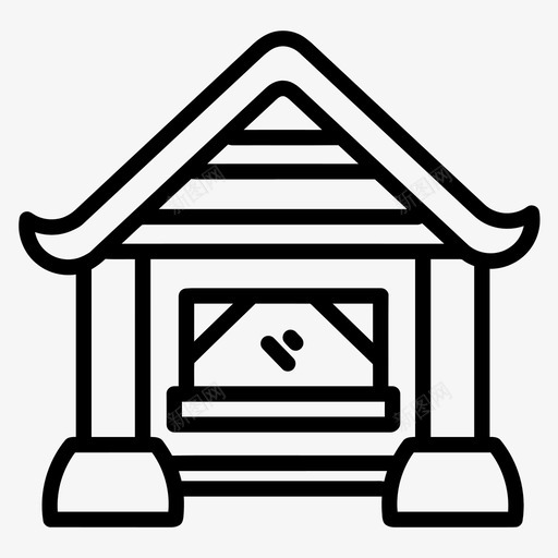 小屋建筑物房屋图标svg_新图网 https://ixintu.com 商店 商店和商店 小屋 建筑物 房屋