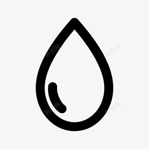 水水滴液态水图标svg_新图网 https://ixintu.com 水 水滴 液态水 纯净水