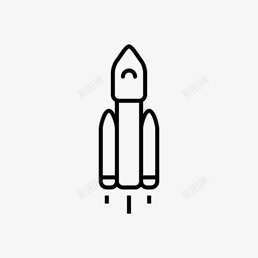 航天飞机助推器火箭图标svg_新图网 https://ixintu.com 助推器 各种网络图标 火箭 科学 航天飞机