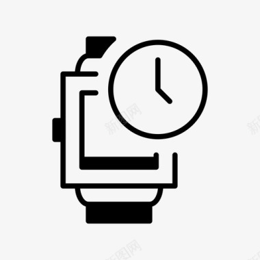 智能手表技术时间图标图标