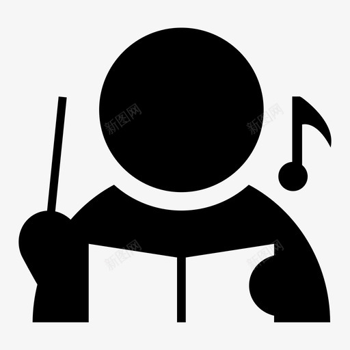 歌手合唱团独奏者图标svg_新图网 https://ixintu.com 专业人士 合唱 合唱团 歌唱团 歌手 独奏者