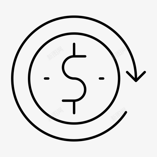 重装钱箭硬币图标svg_新图网 https://ixintu.com 硬币 箭 美元 购物和零售 重装钱