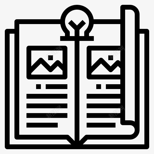 杂志书籍目录图标svg_新图网 https://ixintu.com 书籍 平面设计服务 杂志设计 目录 菜单