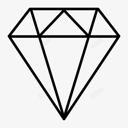 钻石克拉宝石图标svg_新图网 https://ixintu.com 克拉 宝石 珠宝 红宝石 钻石