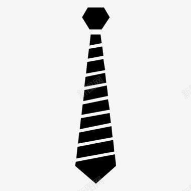 领带服装优雅图标图标
