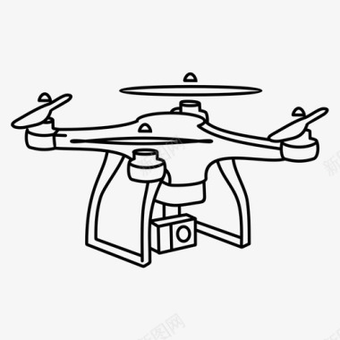 无人机摄像头直升机摄像头图标图标