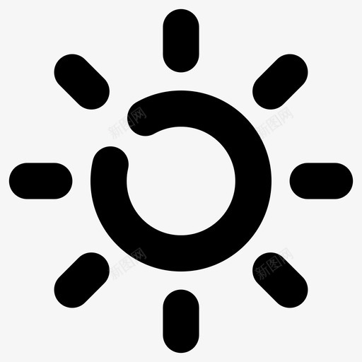 太阳亮度白天图标svg_新图网 https://ixintu.com 亮度 光 基本图标 太阳 电力 白天 能量