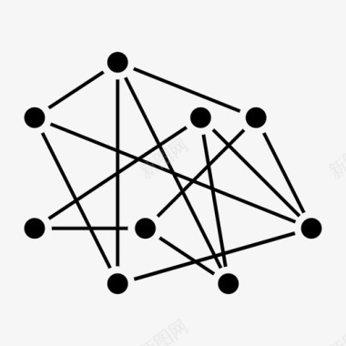 分布式网络社区连接图标图标